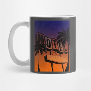 Vintage Motel Sign Sunset Mug